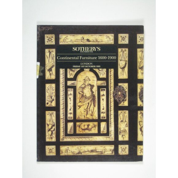 Sothebys Continental Furniture Auction Catalog 1600 to 1900 London 1995 - Picture 1 of 6